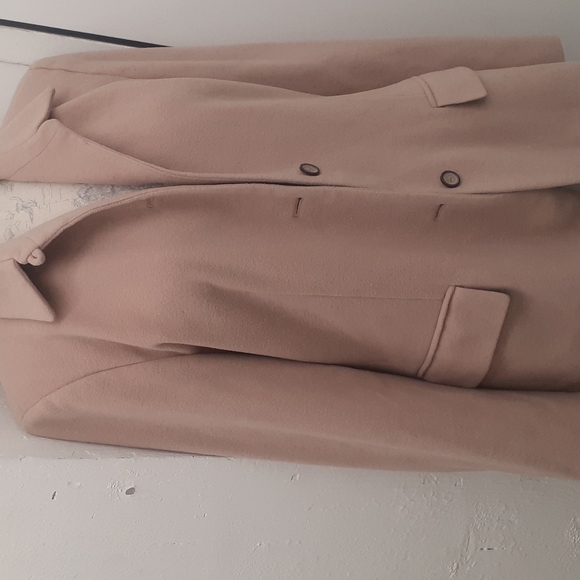 Vintage Harve Bernard by B Holtzman coat Camel Tan Wool Blazer Medium - Picture 2 of 7